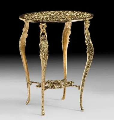 Produktbild von Casa Padrino Luxus Barock Bronze Beistelltisch Gold H. 55 cm - Barock Möbel