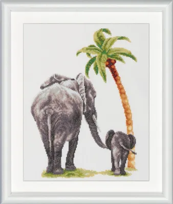 Obrázok produktu pre Krížiková súprava Dutch Stitch Brothers "Safari Elephant Aida", počíta