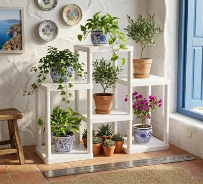 Produktbild von Skye Decor, Hochwertiges Regal aus Kunststoff (62x50x18 cm) - Weiß