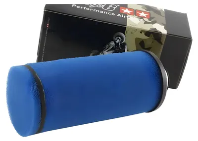 Zdjęcie produktu dla Długi niebieski filtr powietrza RACING o średnicy 35.