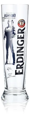 Produktbild von Erdinger Bier Glas 0,5l Weißbierglas Editionsglas Michi Greis Alkfrei