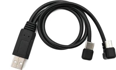 Immagine prodotto di SYSTEM-S Cavo USB 3.1 da 30 cm tipo C e 2.0 Micro B ad angolo con spina A in nero