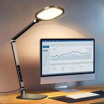 Zdjęcie produktu dla Lampa biurkowa LED LitONES F-630 15W regulacja jasności 3 tryby światła czarna