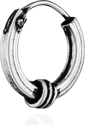 Produktbild von Single 925 Sterling Silber Keltische Celtic Gothic Creolen 10mm 7300