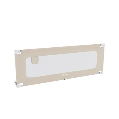 Image de Tulano Cover 40 Beige | Barrière de lit 200 cm Barrière de lit pour enfants | Pliable | Convient pour une hauteur de matelas de 10-28cm