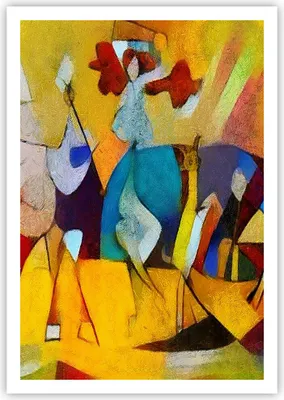 Produktbild von Poster - Poster ohne Rahmen - Abstraktion modern - 70x100 cm - Wand Bild - Wanddeko - Wandbilder - Kunstposter - Wandposter - Bilder - Kunstdruck - Wanddekoration - Wandbild - P2XPA70x100-3455