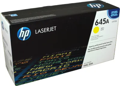 Produktbild von HP 645A Gelb Original LaserJet Tonerkartusche, 12000 Seiten, Gelb, 1 Stück(e)