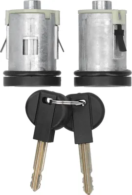 Image de Barillet de serrure de porte avec 2 boutons Pièces détachées alliage d'aluminium pour Peugeot Expert/806