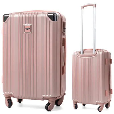 Produktbild von RGL 735 L Reisekoffer Harstchale Koffer Abnehmbare Räder Trolley Rose red