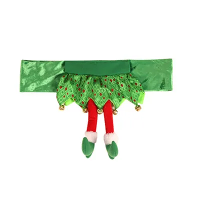 Imagen del producto de Funda para el respaldo de silla navideña, funda para silla de comedor navideña, funda para silla navideña, funda para silla navideña (tipo cojín), funda para silla de comedor navideña (tipo cojín)