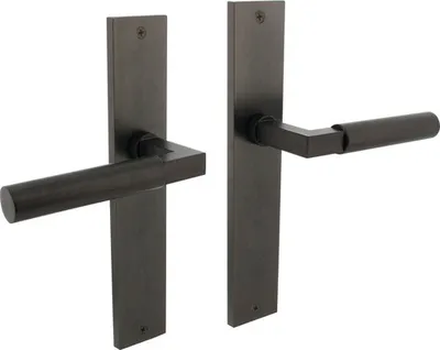 Produktbild von Langschildgarnitur Intersteel Baustil Blind anthrazit matt