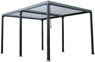 Produktbild von Pavillon Gartenpavillon Lamellenpavillon 3x4 Partyzelt Outdoor