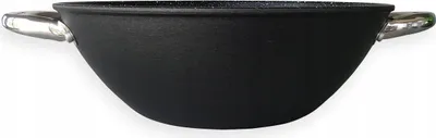 Obrázok produktu pre Liatinová wok panvica 28 cm s pokrievkou, vhodná na indukciu, KAMILLE