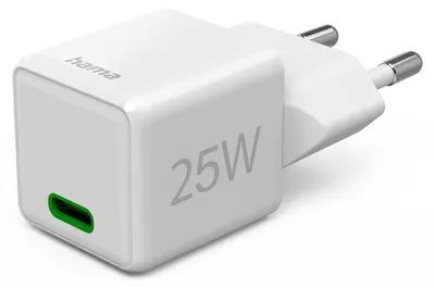 Produktbild von Schnellladegert, USB-C, Super-Mini-Charger, PD, 25 W, Wei (00201981)