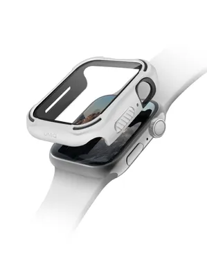 Obrázek produktu pro UNIQ TORRES antimikrobiální ochranné pouzdro s 9H tvrzeným sklem pro Apple Watch 44MM bílé