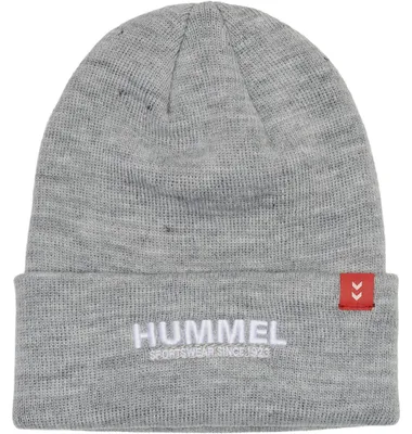 Produktbild von hummel Mütze Legacy Core Beanie Grey Melange hellgrau