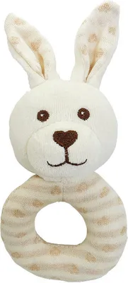 Produktbild von Grünspecht -Stoffrassel Hase GOTS