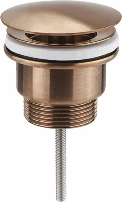 Obrázok produktu pre Nezamykateľný výsuvný odpad 5/4" 5/4", veľký uzáver, H: 10-55 mm, matná meď