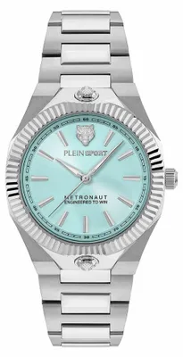 Produktbild von Plein Sport Armbanduhr Damen Metronaut 36 mm Silber Blau PSDGA0725