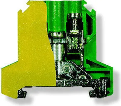 Zdjęcie produktu dla Złączka szynowa ochronna 10mm zielono-żółta ZSO 1-10.0 14503319