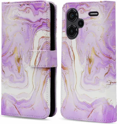 Image de imoshion Bibliothèque design pour le Xiaomi Redmi Note 13 Pro Plus (5G) - Marbre violet