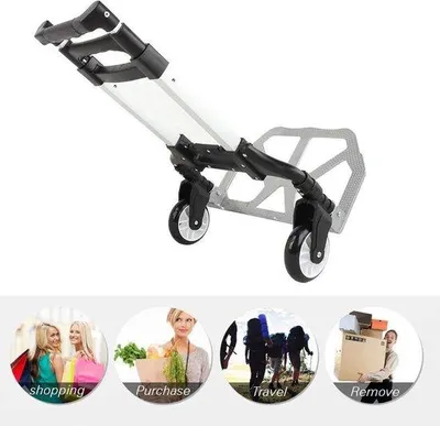 Zdjęcie produktu dla Wózek transportowy o nośności 80 kg, wielofunkcyjny, cichy