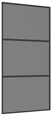 Image de Porte coulissante vidaXL, 102 x 205 cm, avec verre et aluminium intégrés