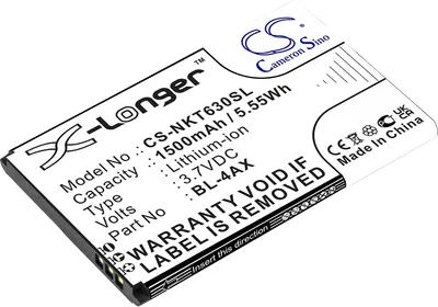 Obrázek produktu pro TECHTEK Baterie kompatibilní s [Nokia] 6300 4G, 8000 4G, TA-1286, TA-1287, TA-1291, TA-1294, TA-1300, TA-1303, TA-1305, TA-1311, TA-1324, TA1307 nah