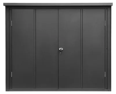 Produktbild von GFP Primeyard Geräteschrank Metall 156x84x131 cm Gartenschrank anthrazit inkl. Fußboden