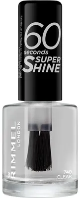 Productafbeelding van Rimmel London 60sec Supershine nagellak : 740 - Clear (1 stuk)