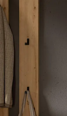 Produktbild von Garderobenpaneel "Borga" in Artisan Eiche Wandgarderobe 16 x 160 cm