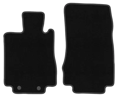 Productafbeelding van Velours voormatten voor Mercedes S W220 1998-2005 (sedan) – 2-delig, zwart, op maat – Wielganizator BASIC