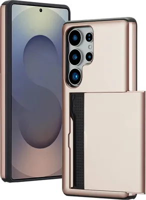 Image de imoshion Coque arrière avec porte-cartes pour le Samsung Galaxy S25 Ultra - Or rose