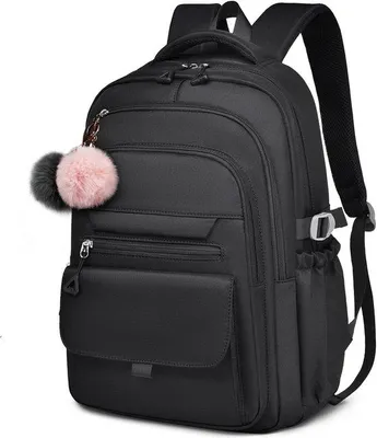 Produktbild von Unyqoos Teenager-Rucksack 28L mit 15,6 Zoll Laptopfach, ideal für Schule und Reisen, wasserabweisend, ergonomisch