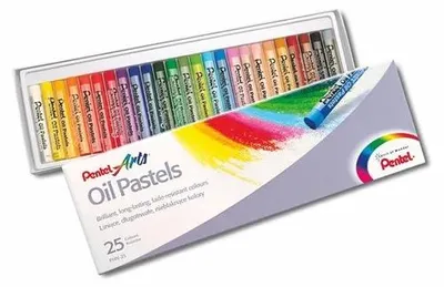 Obrázok produktu pre Olejové kriedy, PENTEL, "Arts", 25 rôznych farieb