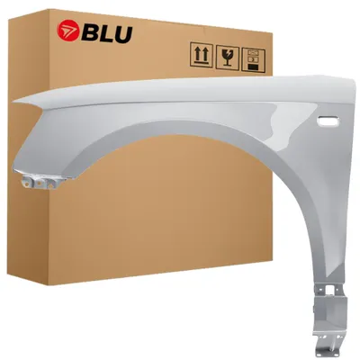 Obrázek produktu pro BLU Blatník náhrada pro Audi A3 8P LX7W Levý Stříbrný EisSilber | 2003-2008 | Přední | Lakovaný | Připravený k montáži | Pozink, Obrázek vytvořený pomocí AI