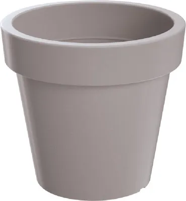 Produktbild von Elho Flowerpot Round Taupe - Außentopf - ø22x19 cm