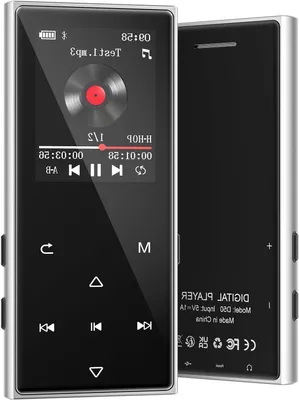 Zdjęcie produktu dla Przenośny odtwarzacz muzyki - Cyfrowe audio - Słuchanie muzyki - Bluetooth 5.3 - 128 GB pamięci - Czarny