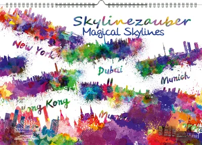 Produktbild von Skylinezauber DIN A3 Kalender - Immerwährender Kalender Skyline - Seelenzauber