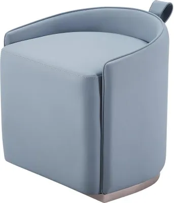 Produktbild von Sessel Leder Hocker Luxus Modernes Design Wohnzimmer Möbel Leder