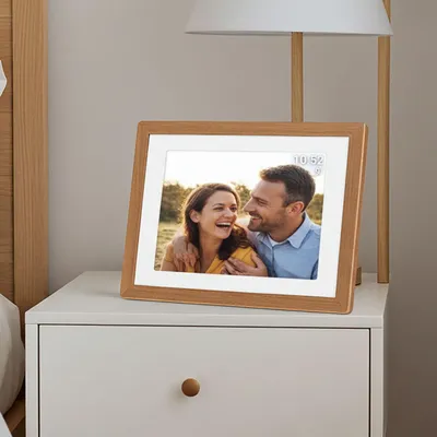 Produktbild von TFA Dostmann FRAMEO App Digital Wi-Fi photo frame 25.7 cm 10.1 inch 1280 x 800 Pixel 32 GB Brown, White