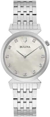 Produktbild von Bulova 96P216 Damenuhr Regatta 11 Diamanten 30mm 3ATM
