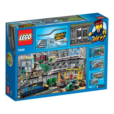 Obrázok produktu pre LEGO City Flexible Tracks, 5 rok / roky, Šedá, 24 kusov