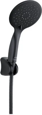 Produktbild von Punktduschset, Duschset schwarz, Brauseset mit Wandhalter