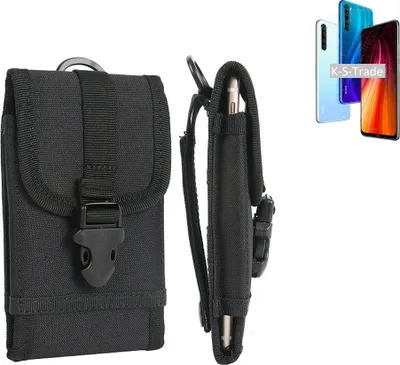 Produktbild von K-S-Trade Holster Handy Hülle kompatibel mit Xiaomi Redmi Note 8 2021 Holster Handytasche Gürtel Tasche Schutz Hülle Robust Outdoor schwarz