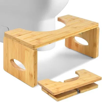 Produktbild von Toiletkruk für Erwachsene, Houten, Opvougbare, 40 x 19,5 x 17,5 cm