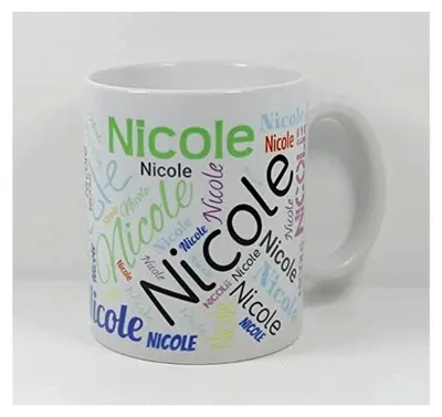 Produktbild von Personalisierbare Tasse mit Wunschname in Weiß