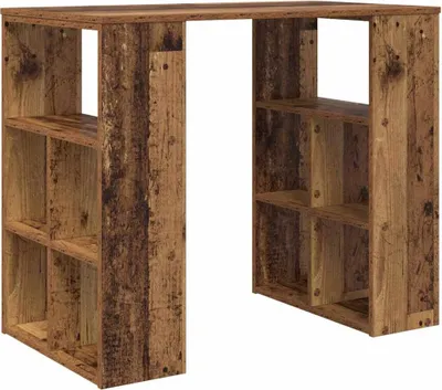 Obrázek produktu pro vidaXL Psací stůl s policí z regenerovaného dřeva 90 x 50 x 75 cm materiál na bázi dřeva