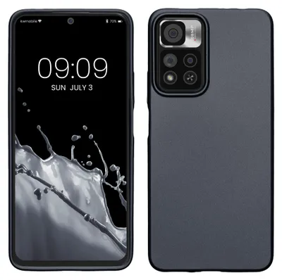 Produktbild von kwmobile Handyhülle für Xiaomi Redmi Note 11 Pro+ 5G / Note 11 Pro Plus 5G Hülle - Silikon Case metallisch schimmernd - Schutzhülle Cover - Metallic