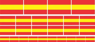Produktbild von Mini Aufkleber Set - Pack glatt - 4x 51x31mm+ 12x 33x20mm + 10x 20x12mm- selbstklebender Sticker - Spanien - Flagge / Banner / Standarte fürs Auto, Büro, zu Hause und die Schule - Set of 26